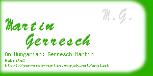 martin gerresch business card